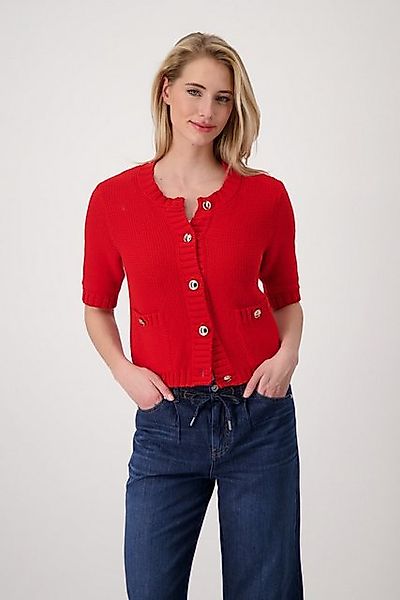 Monari Strickjacke Jacke Strickjacke Knöpfe Mit Rundhalsausschnitt günstig online kaufen