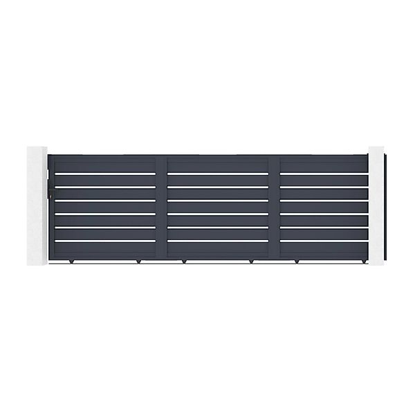 Casanoov Schiebetor 4 5 M Vogel H 140 Graues Aluminium günstig online kaufen