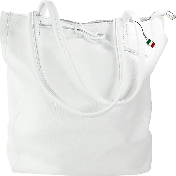 FLORENCE Schultertasche Florence ital. Shopper Echtleder günstig online kaufen
