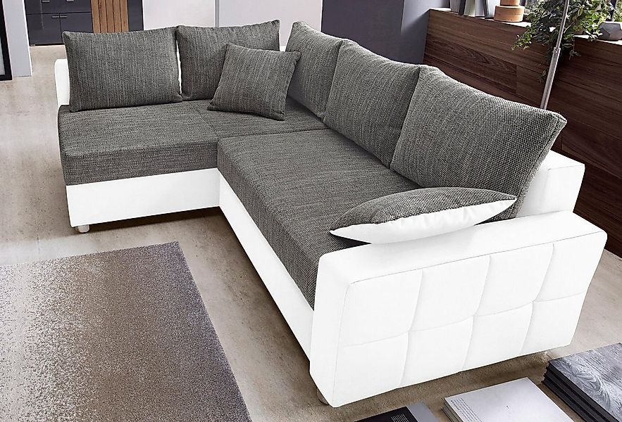 COLLECTION AB Ecksofa Parma L-Form, mit Bettfunktion und Federkern günstig online kaufen