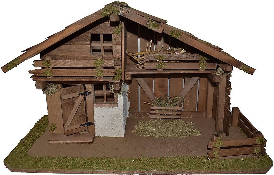 Alfred Kolbe Krippe Weihnachtsdeko (1-tlg), aus Holz, 59,5x30x35 cm, für Fi günstig online kaufen