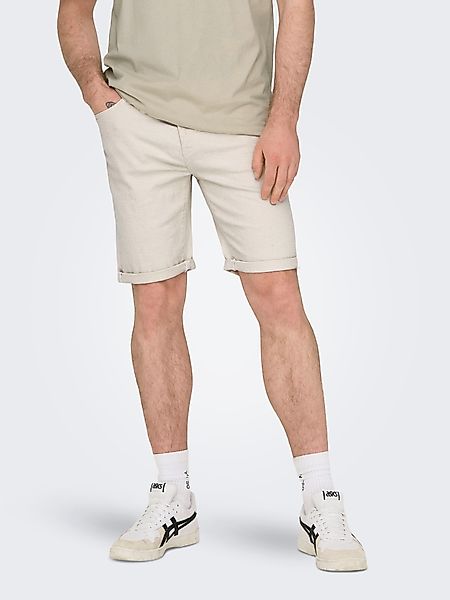 ONLY & SONS Shorts ONSPLY ECRU günstig online kaufen