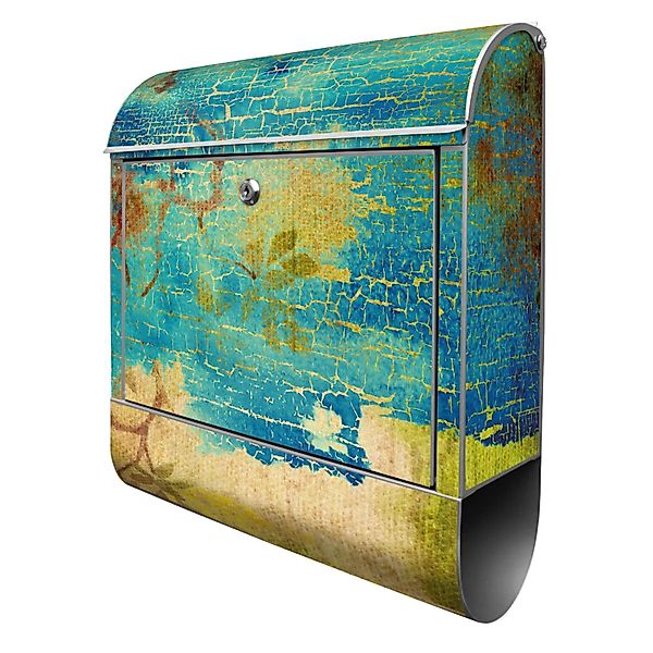 Banjado Design Briefkasten Silber Pulverbeschichtet 39x47x14cm 2 Schlüssel günstig online kaufen