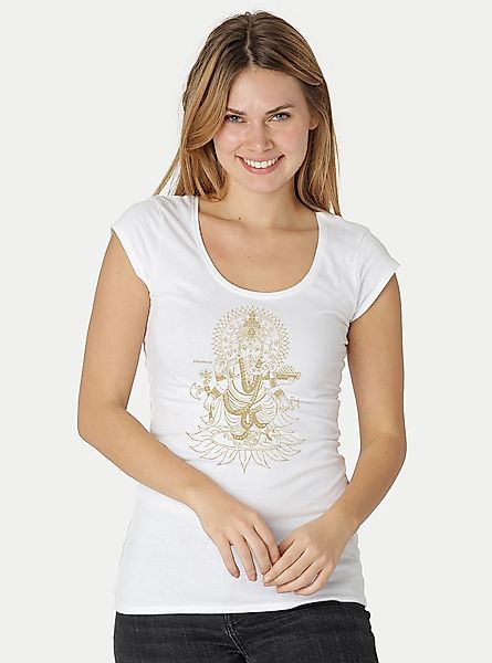 Bio-damen-roundneck-shirt "Ganesha" günstig online kaufen