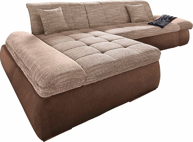 DOMO collection Ecksofa "PB Moric wahlweise mit Bettfunktion + Armteilverst günstig online kaufen