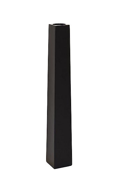 VIVANNO Bodenwindlicht Fiberglas OBELISK - Schwarz Matt, 11x11x80 cm günstig online kaufen