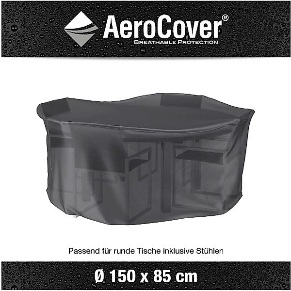 Aerocover Schutzhülle Aerocover Anthrazit Ø 150 cm x 85 cm günstig online kaufen