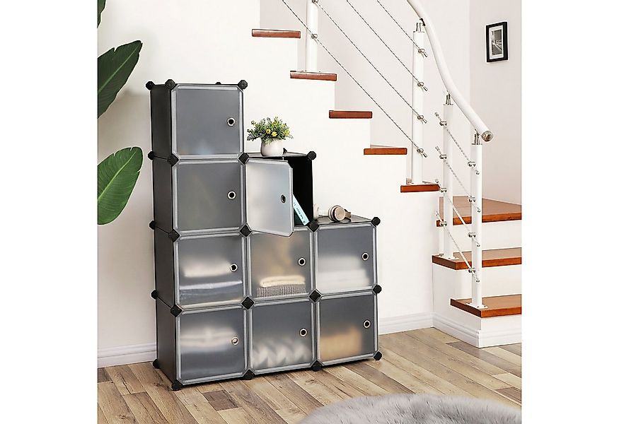 SONGMICS Schuhregal LPC116HS, Regalsystem, Kleiderschrank aus Kunststoff, 9 günstig online kaufen