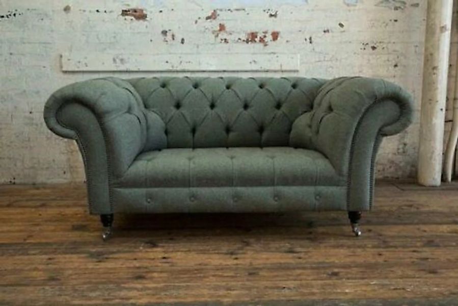 JVmoebel Sofa Polster Sofa Design Luxus Chesterfield Textil 2 Sitzer günstig online kaufen
