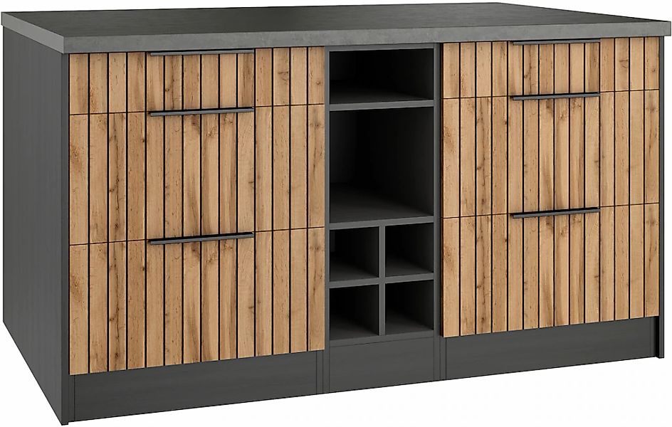 KOCHSTATION Kücheninsel "KS-Lagos" Kücheninsel 153/100 cm, mit höhenverstel günstig online kaufen