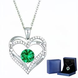 YMQHBS Herzkette 925 Sterling Silber Herz-Halskette günstig online kaufen