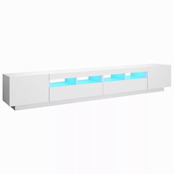 vidaXL TV-Schrank TV-Schrank mit LED Leuchten Weiß 260x35x40 cm Lowboard günstig online kaufen