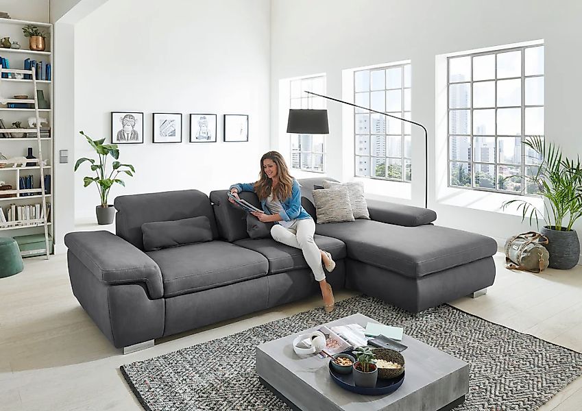 Die PlanBar Ecksofa "MP-IN17041 L-Form", mit Sitztiefenverstellung, optiona günstig online kaufen
