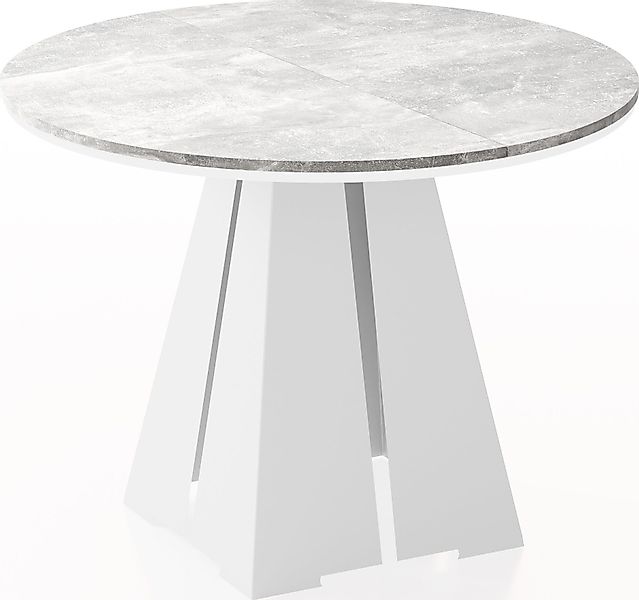 WFL GROUP Esstisch Kova White (moderner günstig online kaufen