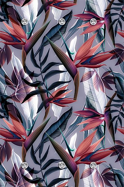 queence Garderobenleiste "Pflanzen" mit 6 Haken, 80 x 120 cm günstig online kaufen