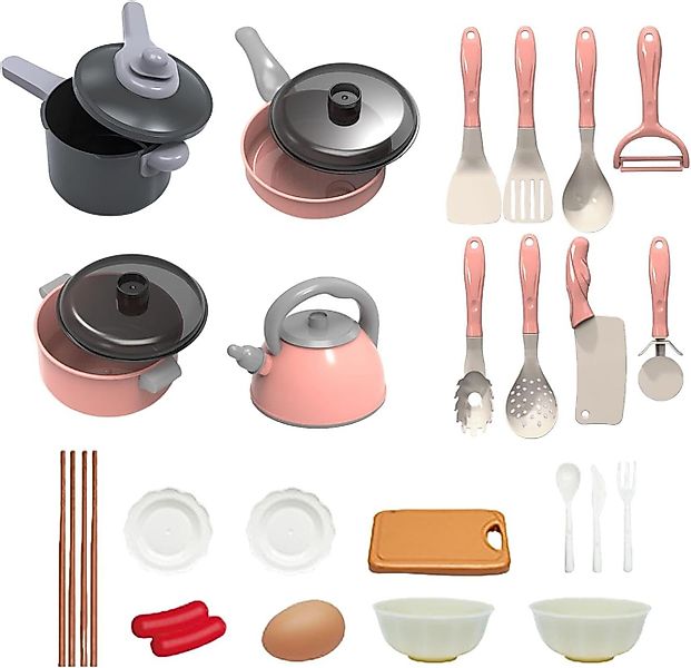 HAUSS SPOLE Spielküche 28er-set Küchenutensilien Spielküchen Set für Kinder günstig online kaufen