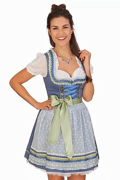 Krüger Madl Dirndl Mini Dirndl 2tlg. - LARA - blau günstig online kaufen