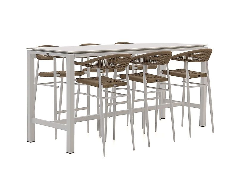 Manifesto Belpasso/Trecenta 225 cm Gartenbar-Set 7-teilig stapelbar günstig online kaufen