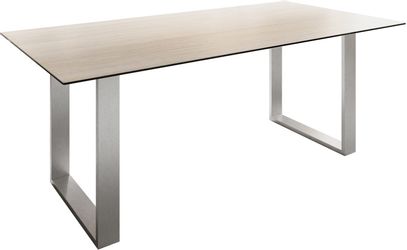 DELIFE Esstisch Edge, Keramik Laminam®Travertino Bianco günstig online kaufen