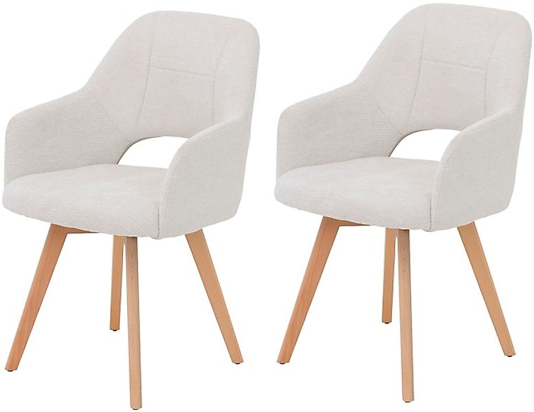 HELA Armlehnstuhl »SOFIA Armlehnenstuhl mit Massivholzgestell, Bezug Websto günstig online kaufen