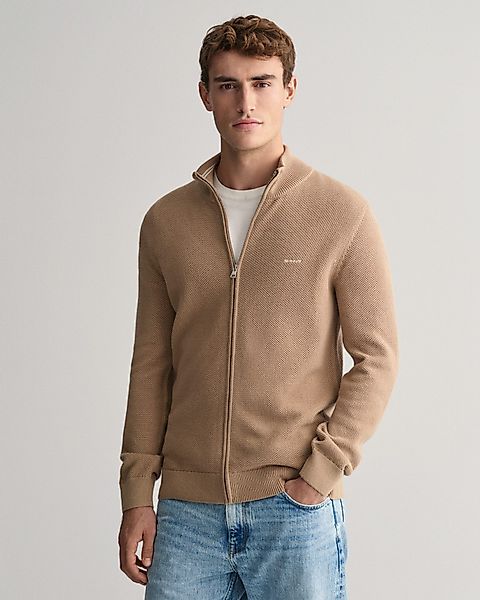 Gant Strickjacke COTTON PIQUE ZIP CARDIGAN günstig online kaufen