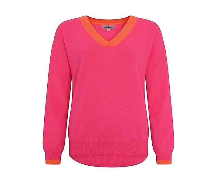 Zwillingsherz Kaschmirpullover Zwillingsherz Damen Kaschmirpullover V-Color günstig online kaufen