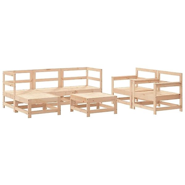 vidaXL 7-Tlg Garten-Lounge-Set Massivholz Kiefer 3186242 günstig online kaufen