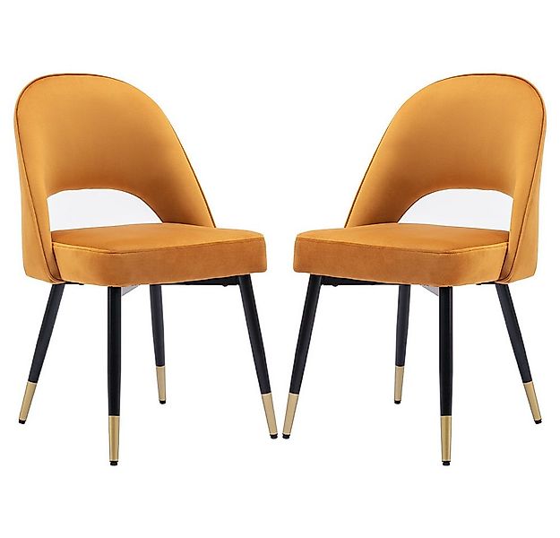 WAHSON OFFICE CHAIRS Esszimmerstuhl Samt 2er Set Seitenstühle Küchenstühle günstig online kaufen