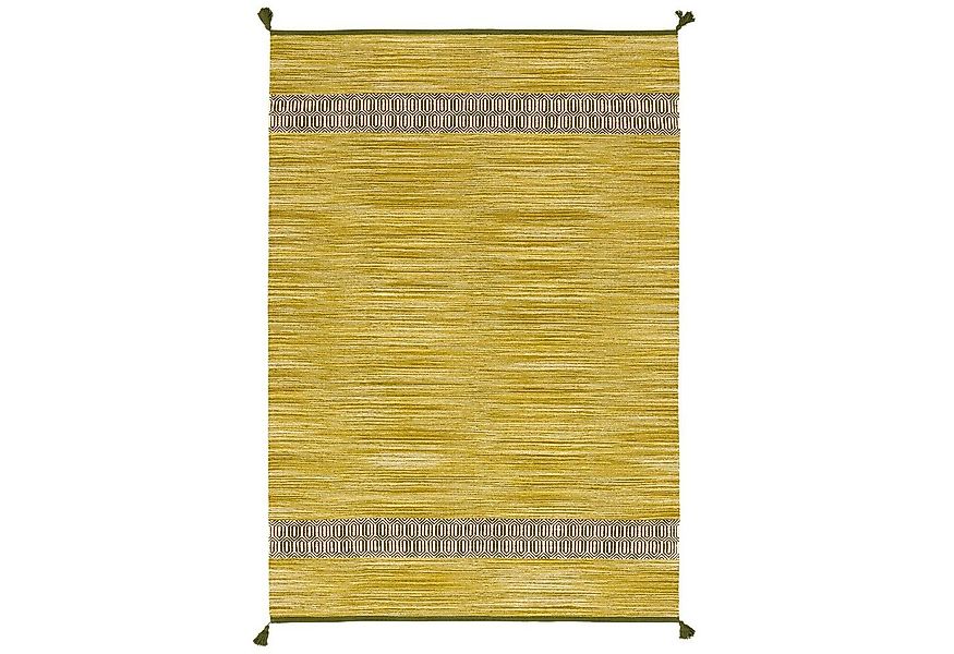 Pergamon Wollteppich Natur Baumwolle Teppich Kelim Toskana, Rechteckig, Höh günstig online kaufen