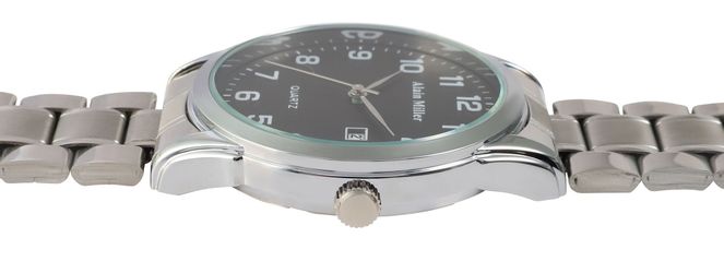 Alain Miller Quarzuhr 2800104 Edelstahlarmband, Datumsanzeige, günstig online kaufen
