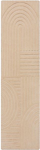 FLAIR RUGS Wollteppich »Zen Garden«, 10 mm Höhe, 100% Wolle, Hoch-Tief-Effe günstig online kaufen