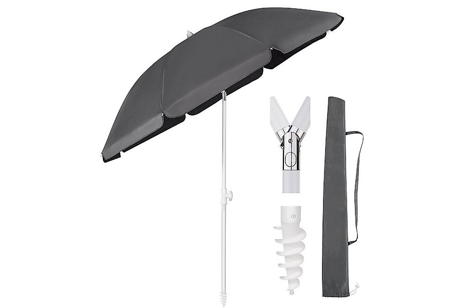 Sekey Sonnenschirm Ø160 cm Sonnenschirm UV50+ Balkonschirm mit Tragetasche günstig online kaufen