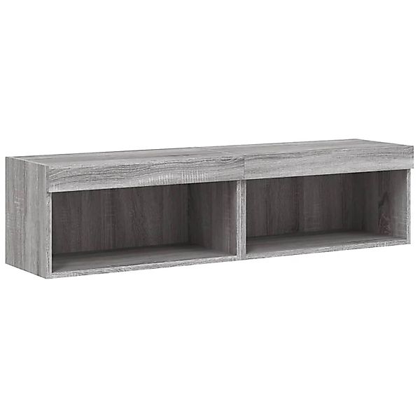 vidaXL TV-Schränke mit LED-Leuchten 2 Stk Grau Sonoma 60x30x30 cm 837138 günstig online kaufen
