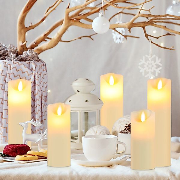 Clanmacy LED-Kerze 5er Set LED Kerzen günstig online kaufen