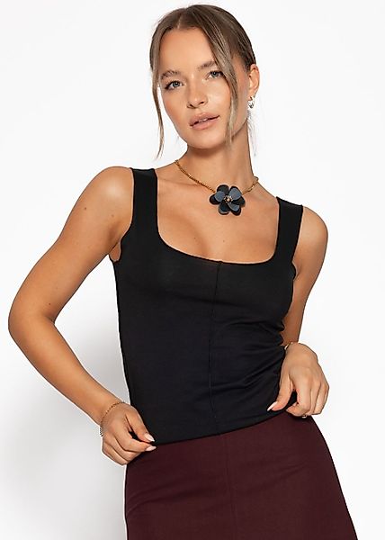 SASSYCLASSY T-Shirt Top mit Ziernaht für günstig online kaufen
