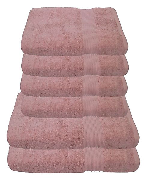 Julie Julsen Handtücher 6-Handtücher-Pastell Rosa, Baumwolle günstig online kaufen