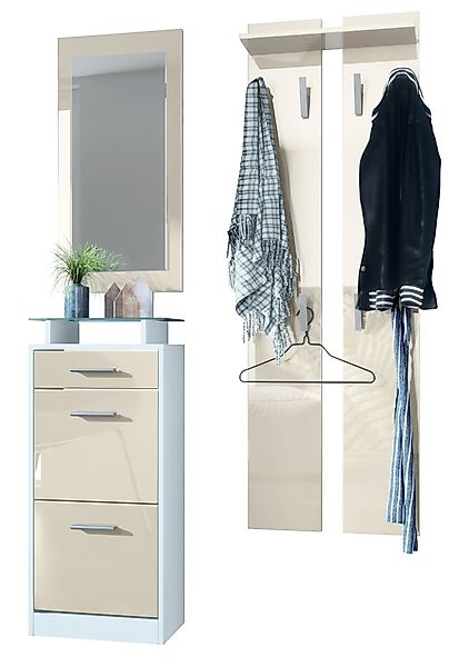 Vladon Garderoben-Set Loret V2, (Garderobe Set günstig online kaufen