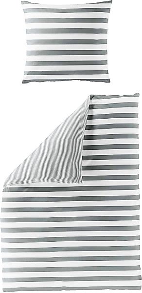 BIERBAUM Bettwäsche Modern Stripes, Mako-Satin, 2 günstig online kaufen