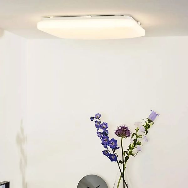 LED Deckenleuchte Otis in weiß, rechteckig, 430x430mm günstig online kaufen