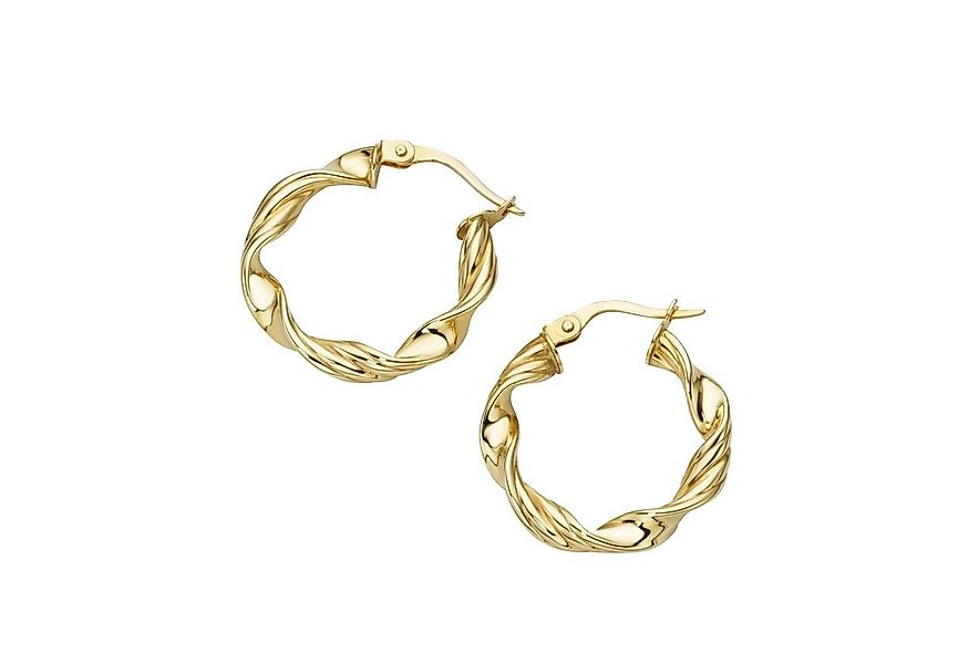 Luigi Merano Paar Creolen glänzend,Gold 375 günstig online kaufen