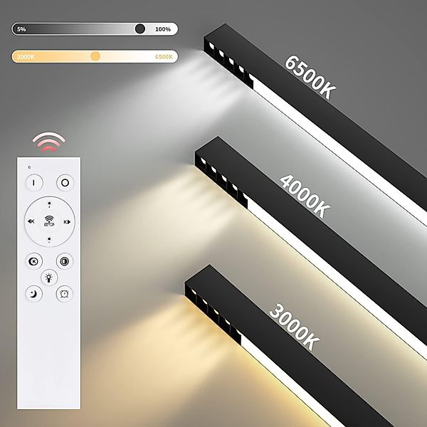 Nettlife Deckenleuchte Schwarz Modern LED Deckenlampe günstig online kaufen
