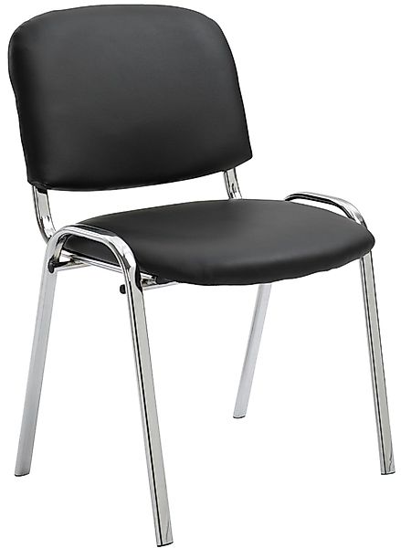 CLP Besucherstuhl Ken, stapelbares Metallgestell, Kunstleder-Bezug günstig online kaufen