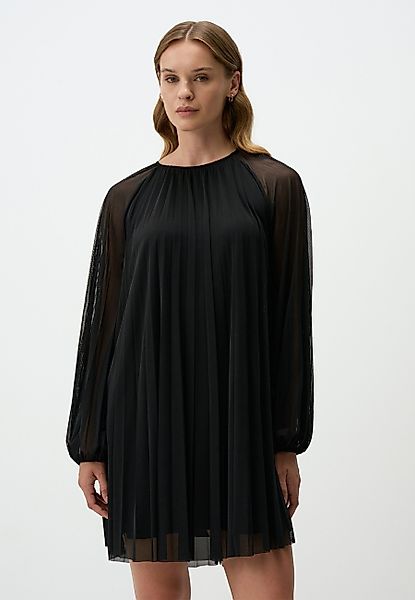 Jimmy Key Chiffonkleid Schwarz Falten Chiffon günstig online kaufen
