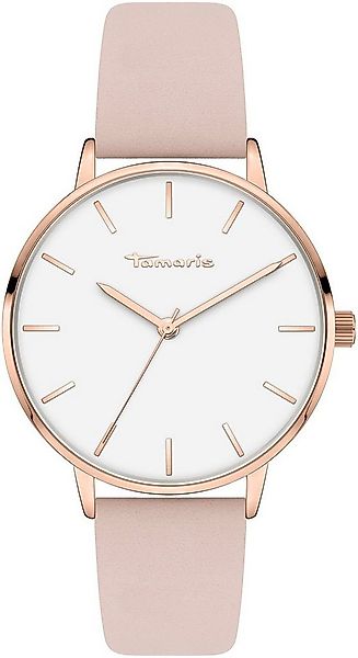 Tamaris Quarzuhr TT-0006-LQ, Armbanduhr, Damenuhr, Lederarmband, analog günstig online kaufen