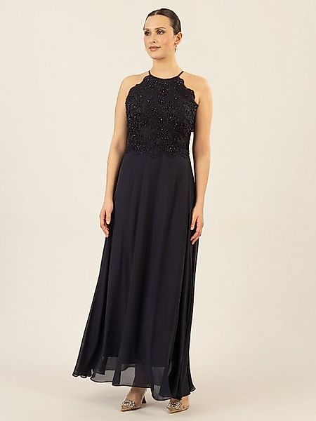 Apart Abendkleid aus besticktem Mesh mit farblich Perlen und Chiffon günstig online kaufen