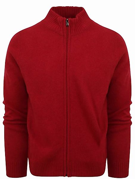 Suitable Strickjacke Wolle Blend Rot - Größe XXL günstig online kaufen