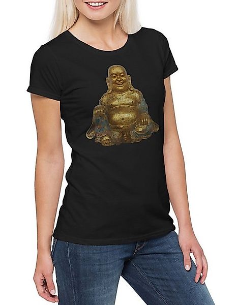 Urban Backwoods Print-Shirt Buddha Vintage Damen T-Shirt Yantra Hinduism Bu günstig online kaufen