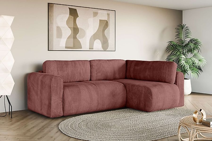OTTO home Ecksofa »Zacharia wahlweise Schlafsofa mit Bettkasten, B/T/H 250/ günstig online kaufen
