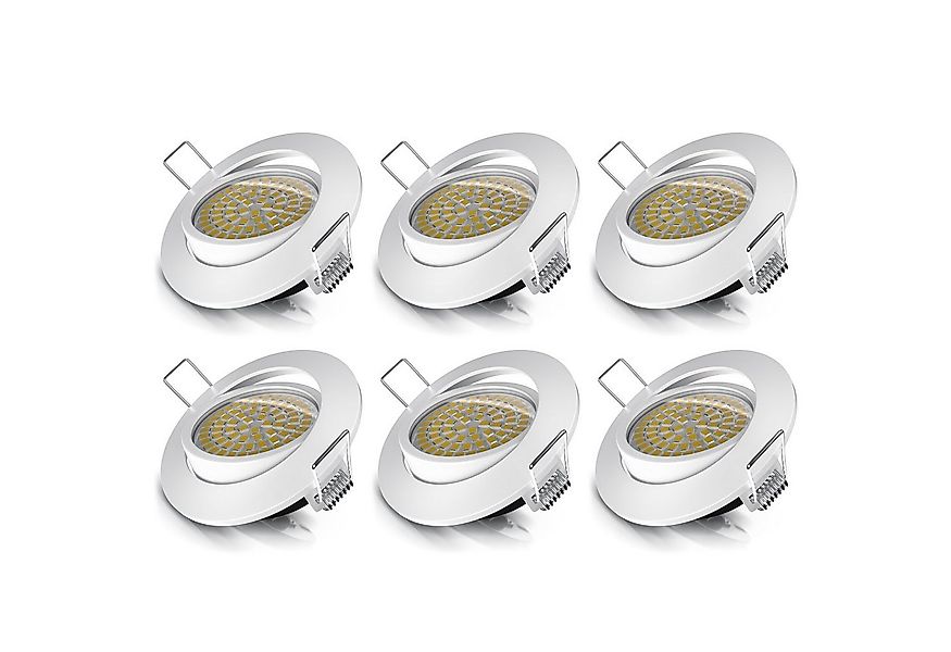 Brandson LED Einbaustrahler Deckenspot schwenkbar, Ultra Flach, Warmweiß 30 günstig online kaufen