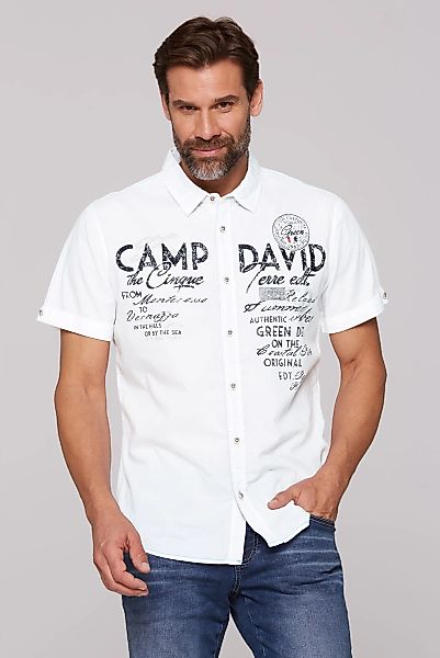 CAMP DAVID Kurzarmhemd, mit Kentkragen günstig online kaufen